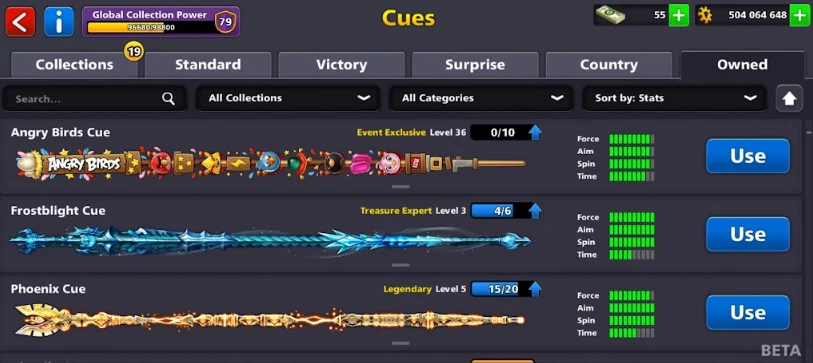 500M Coins | x20 Legendary Cues | 8 Ball Pool Account - Image 9