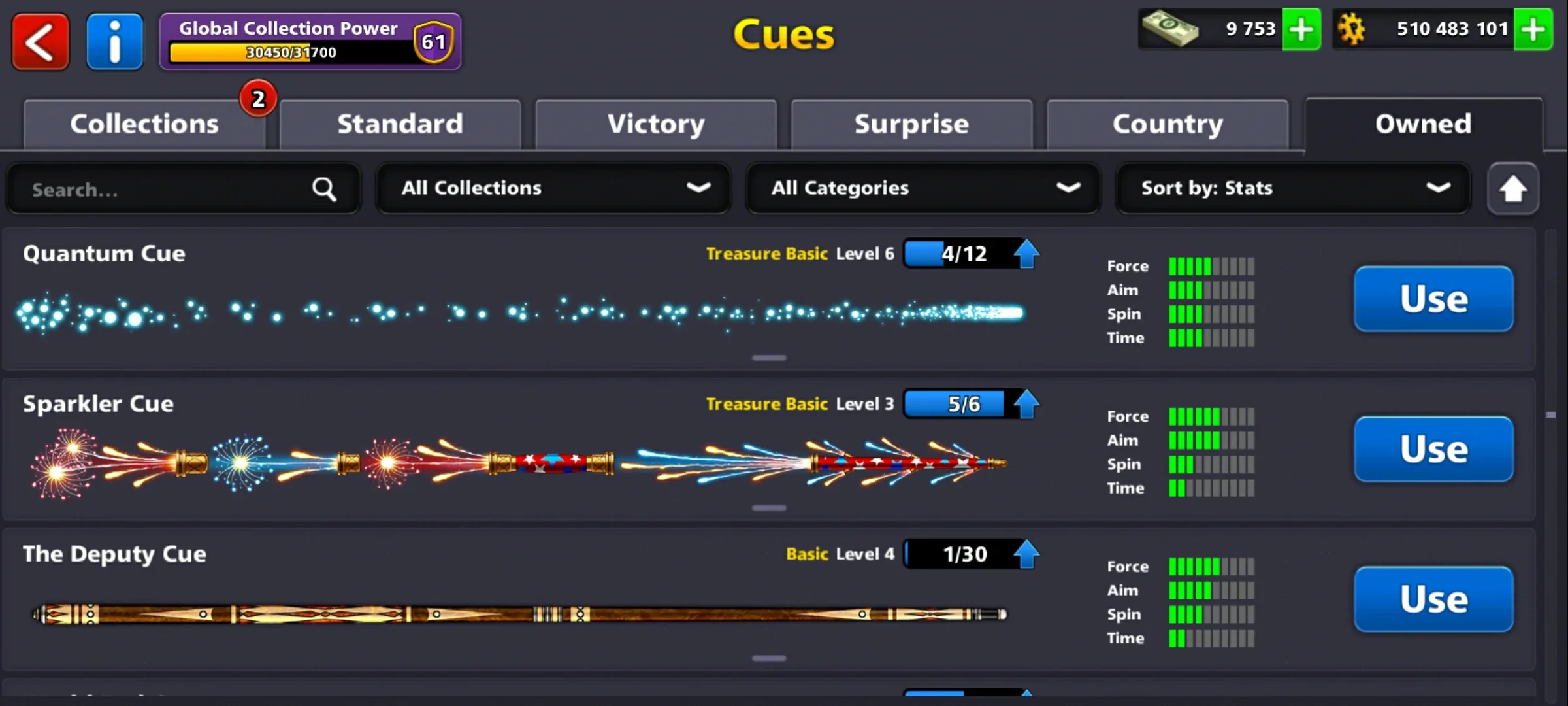 500M Coins | 9500+ Cash | 150+ Various Cues | 8 Ball Pool Account - Image 19
