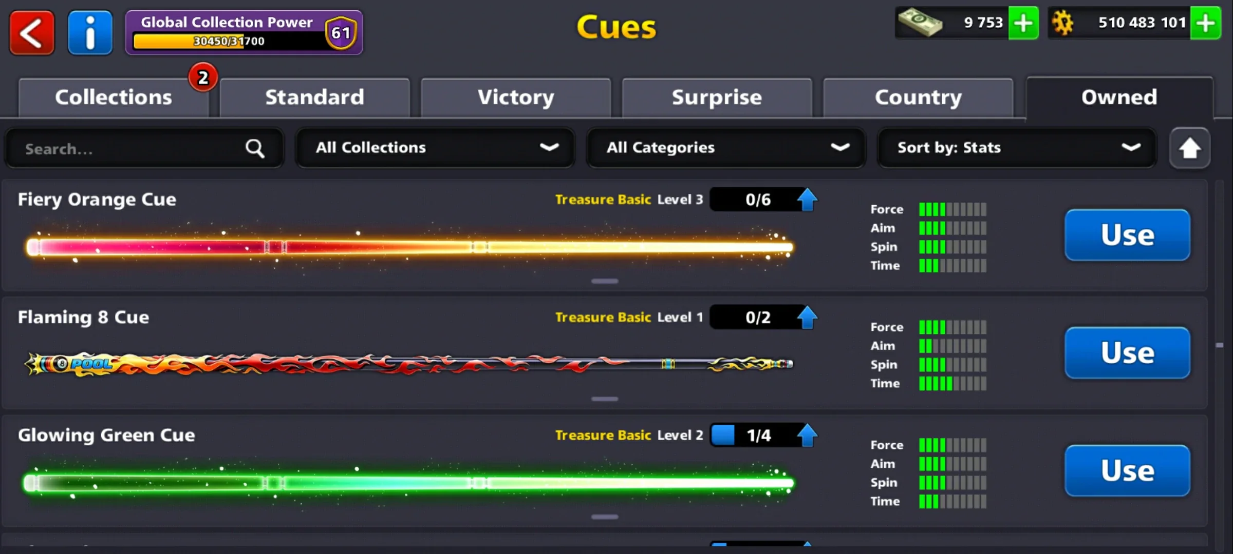 500M Coins | 9500+ Cash | 150+ Various Cues | 8 Ball Pool Account - Image 20