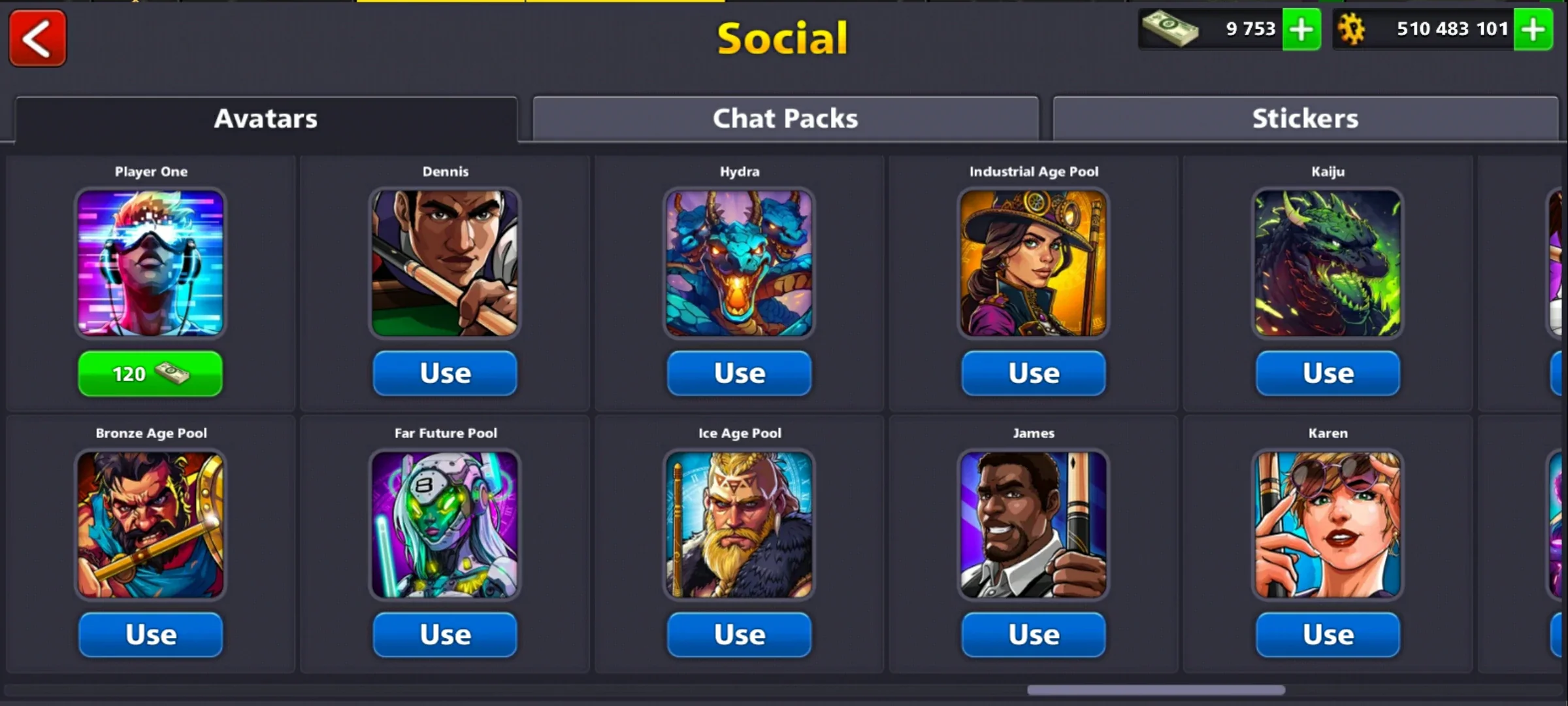 500M Coins | 9500+ Cash | 150+ Various Cues | 8 Ball Pool Account - Image 3