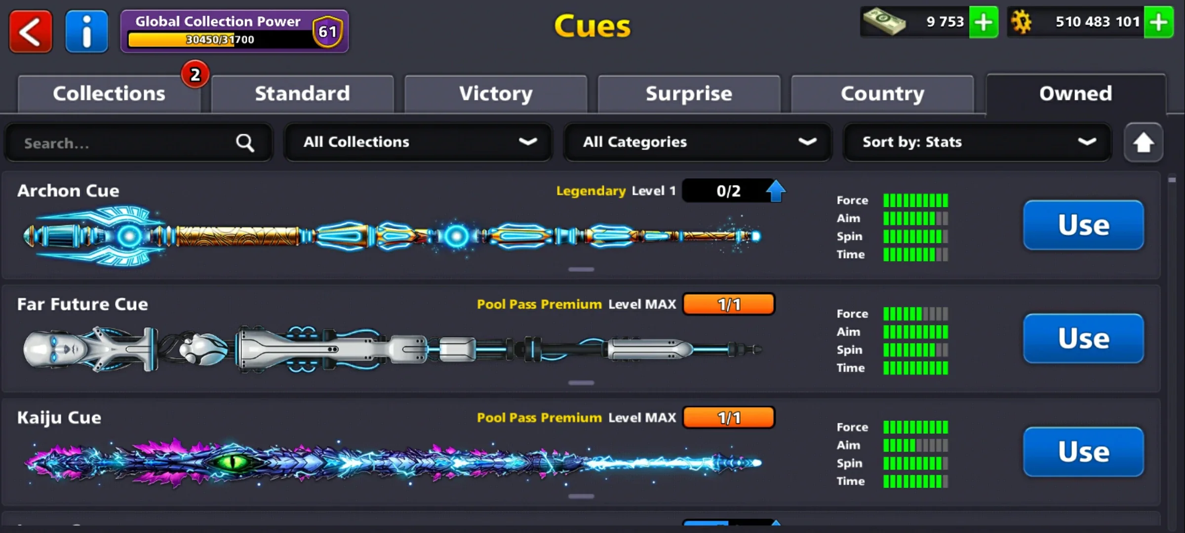 500M Coins | 9500+ Cash | 150+ Various Cues | 8 Ball Pool Account - Image 8