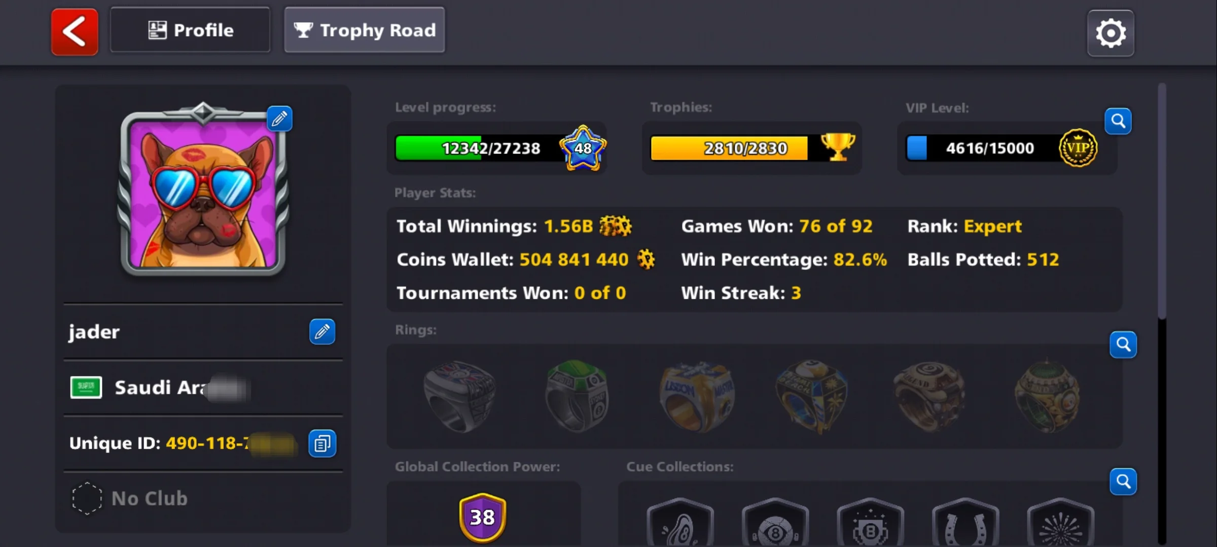 500M Coins | x14 Legendary Cues | 8 Ball Pool Account - Image 3