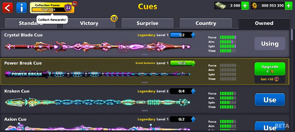 800 Million Coins & 5 Legendary Cues | 8 Ball Pool Account - Image 6