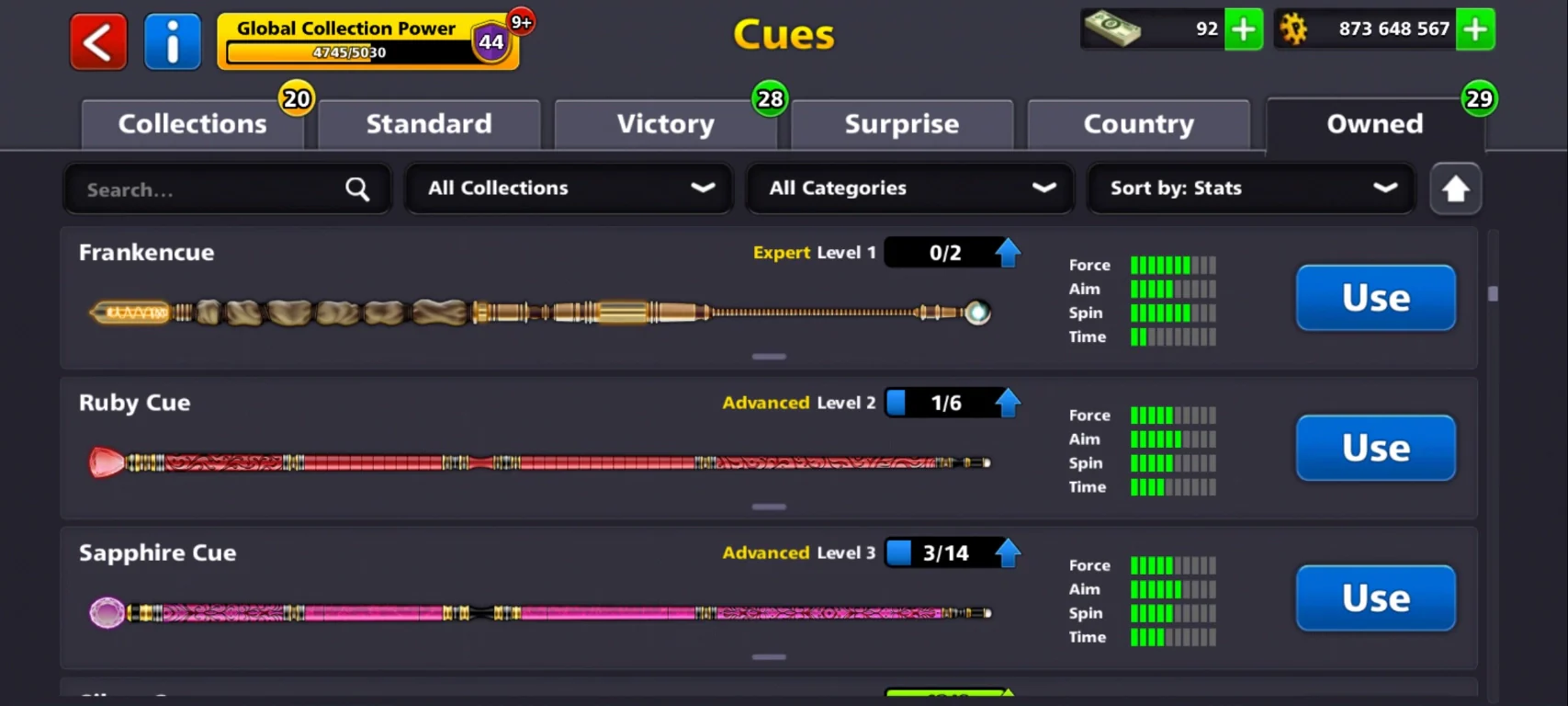 850M Coins | x3 Legendary Cues | 8 Ball Pool Account - Image 10