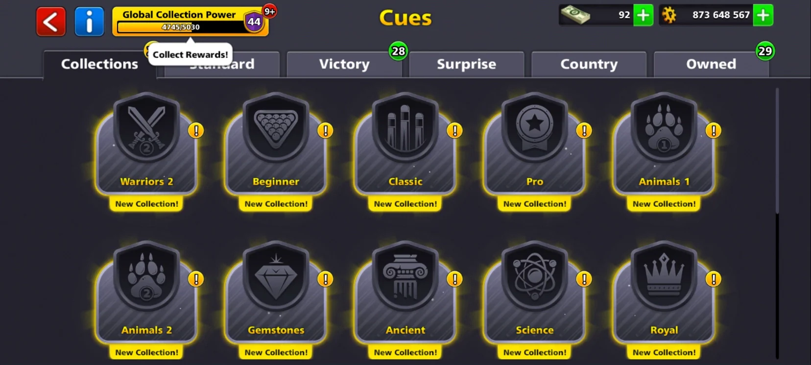 850M Coins | x3 Legendary Cues | 8 Ball Pool Account - Image 14