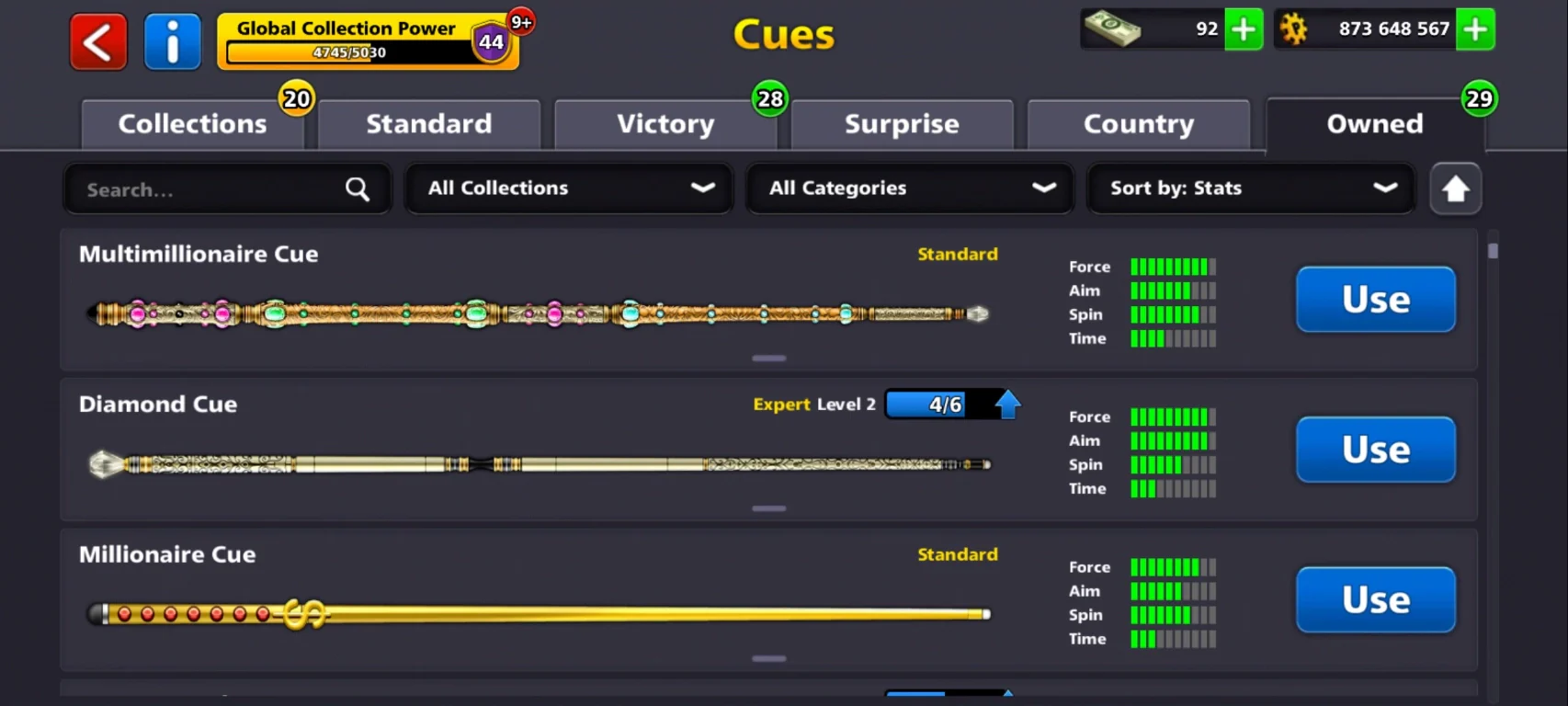 850M Coins | x3 Legendary Cues | 8 Ball Pool Account - Image 6