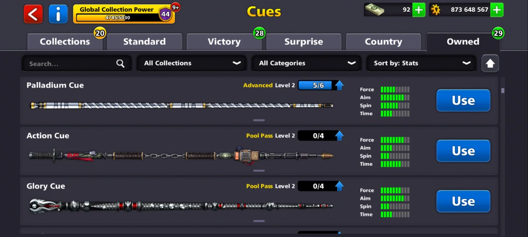850M Coins | x3 Legendary Cues | 8 Ball Pool Account - Image 9