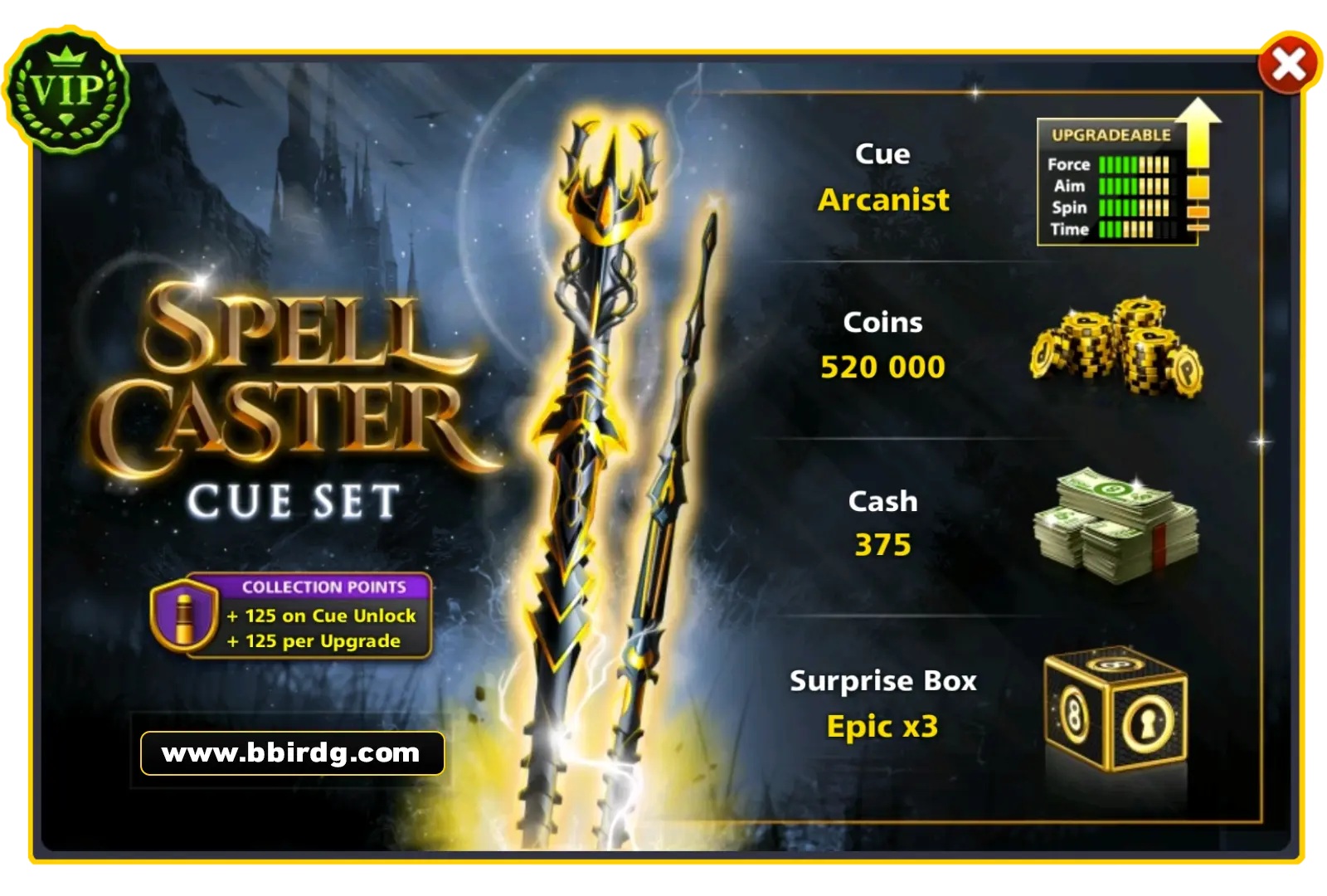 Arcanist Cue - Spell Caster Set | 8 Ball Pool
