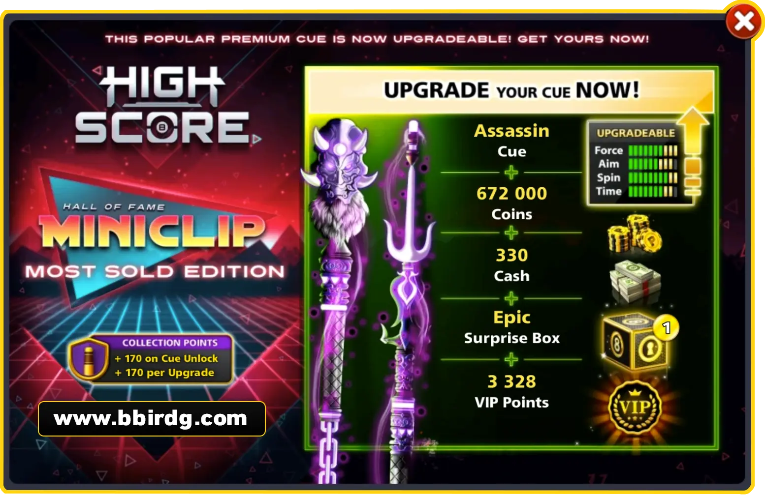 Assassin Cue - Most Sold Edition | 8 Ball Pool