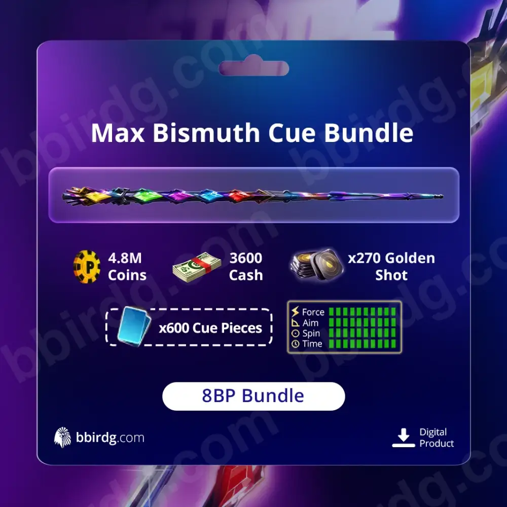 Bismuth Animated Cue Bundle - Max Level | 8 Ball Pool