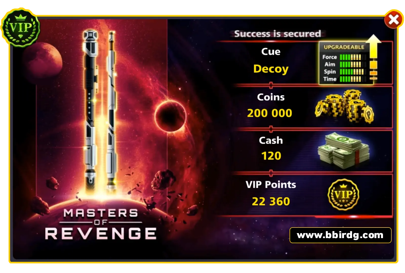 Decoy Cue - Master Of Revenge | 8 Ball Pool