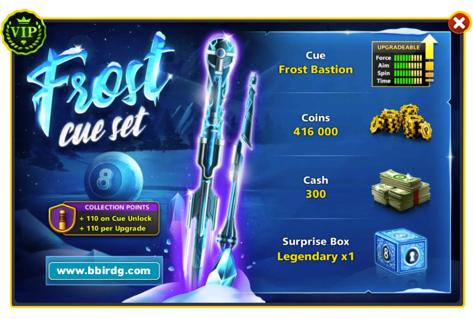 Frost Bastion Cue - Frost Cue Set | 8 Ball Pool