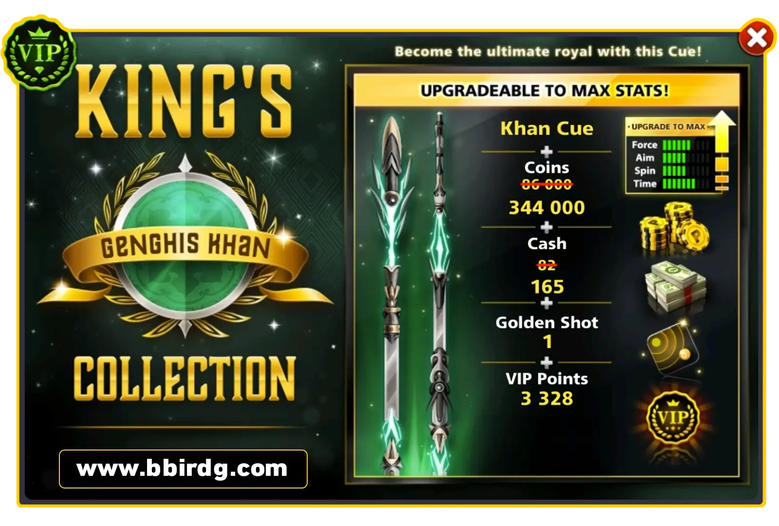 Khan Cue - King's Collection | 8 Ball Pool