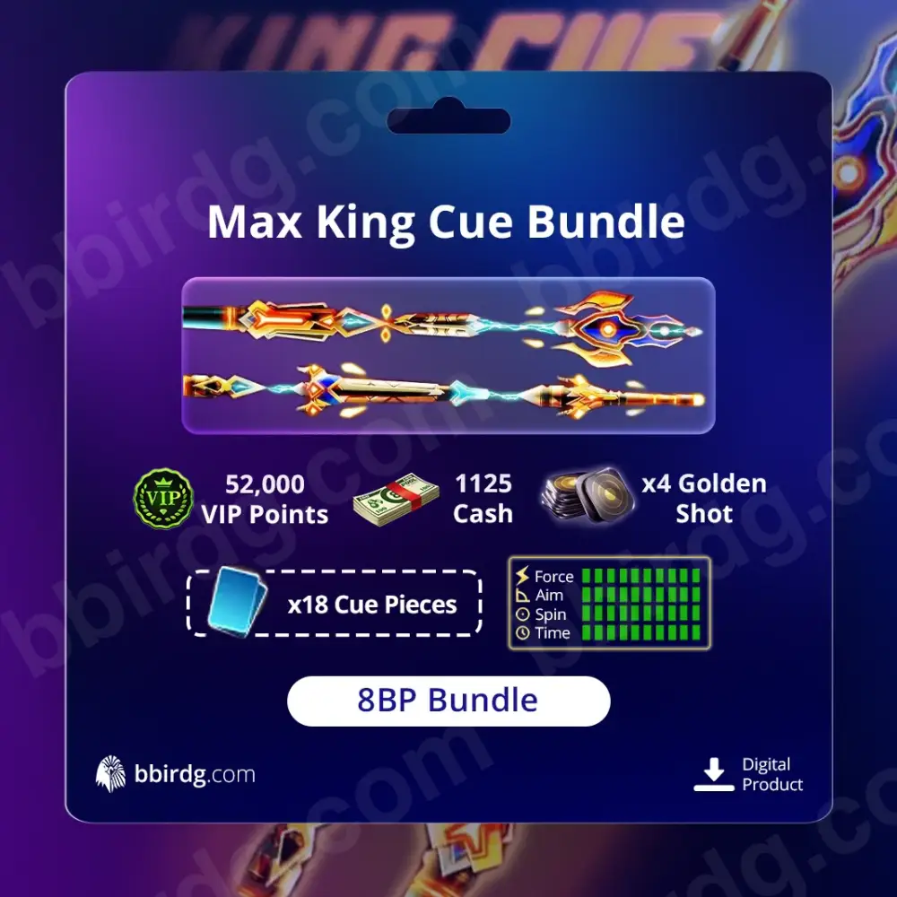 King Cue Bundle - Max Level | 8 Ball Pool