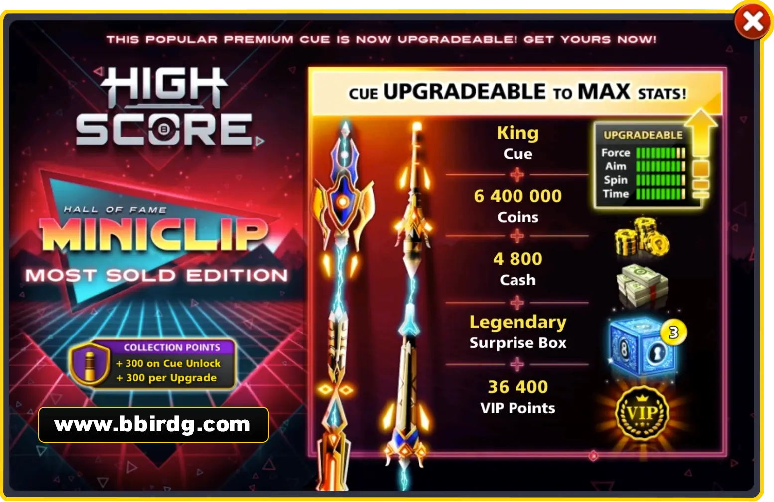 King Cue - Most Sold Edition | 8 Ball Pool