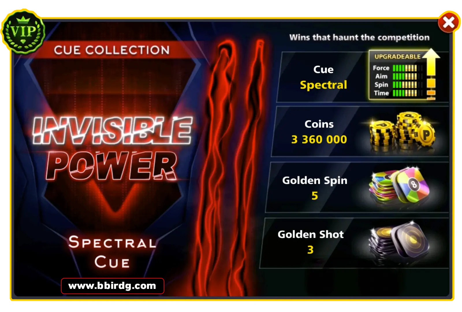Spectral Cue - Invisible Power | 8 Ball Pool