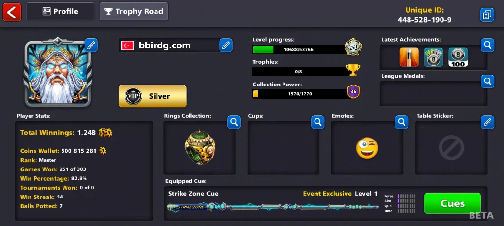 x100 Legendary Box, 500 Million Coins, 3000 Cash | Miniclip Account | 8 Ball Pool - Image 2